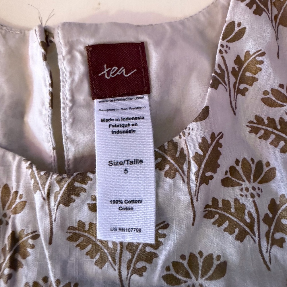 Tea Collection Botanical Print Dress - Picture 3 of 3